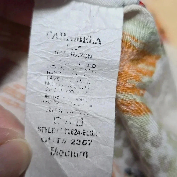 {Caramela} Women's Mixed Print - Paint Strokes Top - Size Medium - Picture 11 of 11